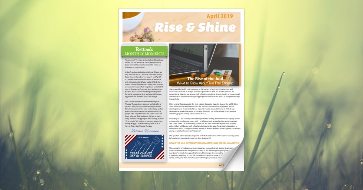 Rising Sun Physical Therapy April 2019