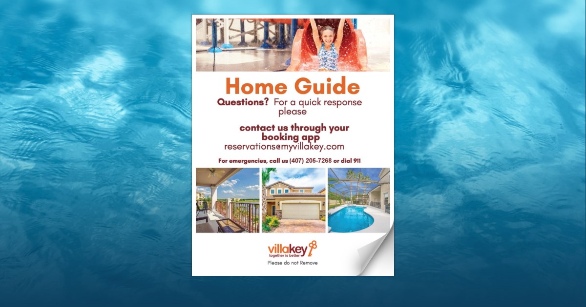 VillaKey Terra Verde Guest Book