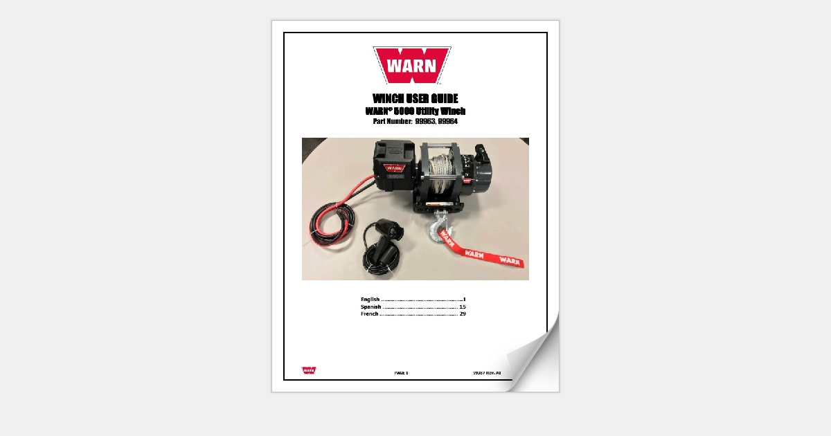 5000DC User Manual - 99387.A0
