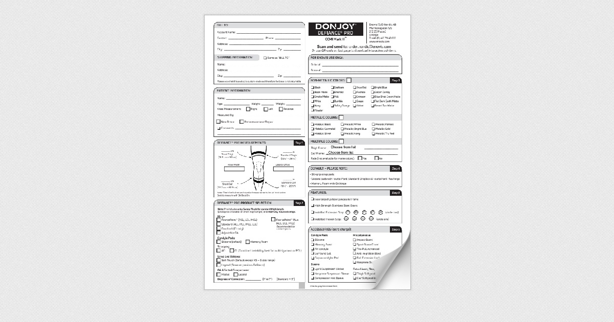 DEFIANCE PRO CCMI Mark III Order Form_Nordic_2026