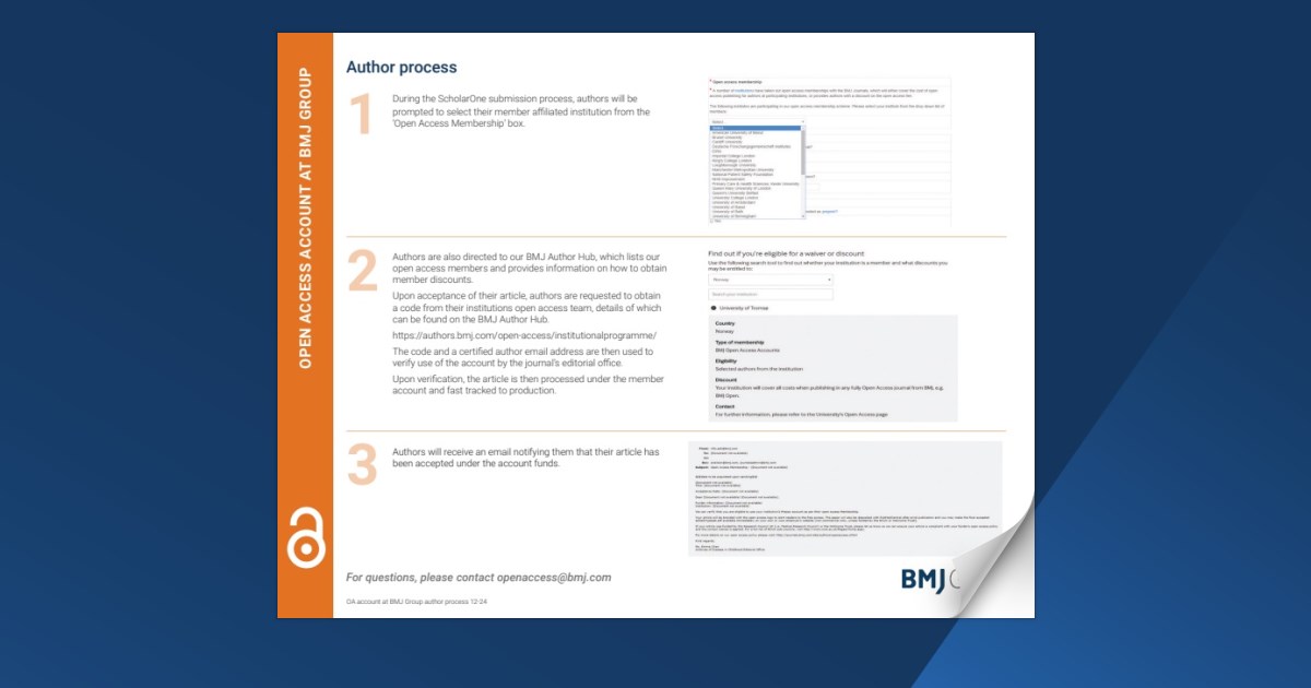 Bmj open access account submissions