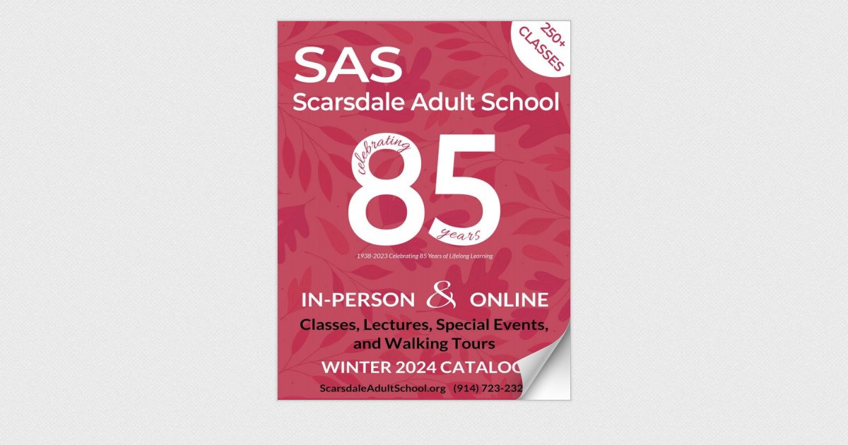 Scarsdale Adult School Catalog Winter 2024