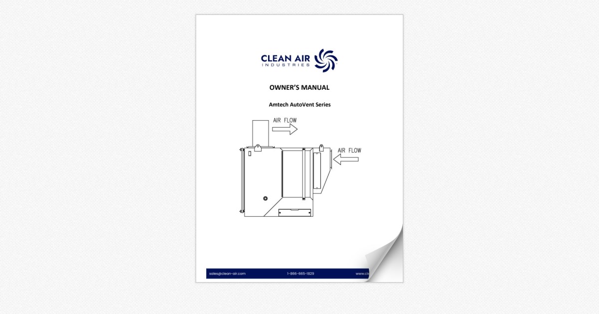Amtech AV AutoVent Weldcell Collector User Manual