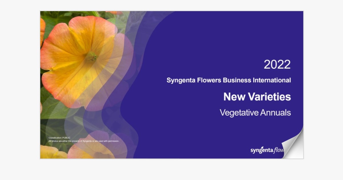 Syngenta Flowers BI New Varieties Presentation 2022 Veg