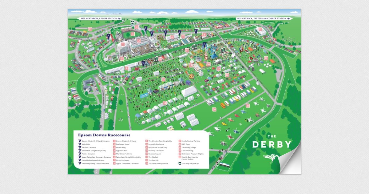 The Derby Festival Map 2023