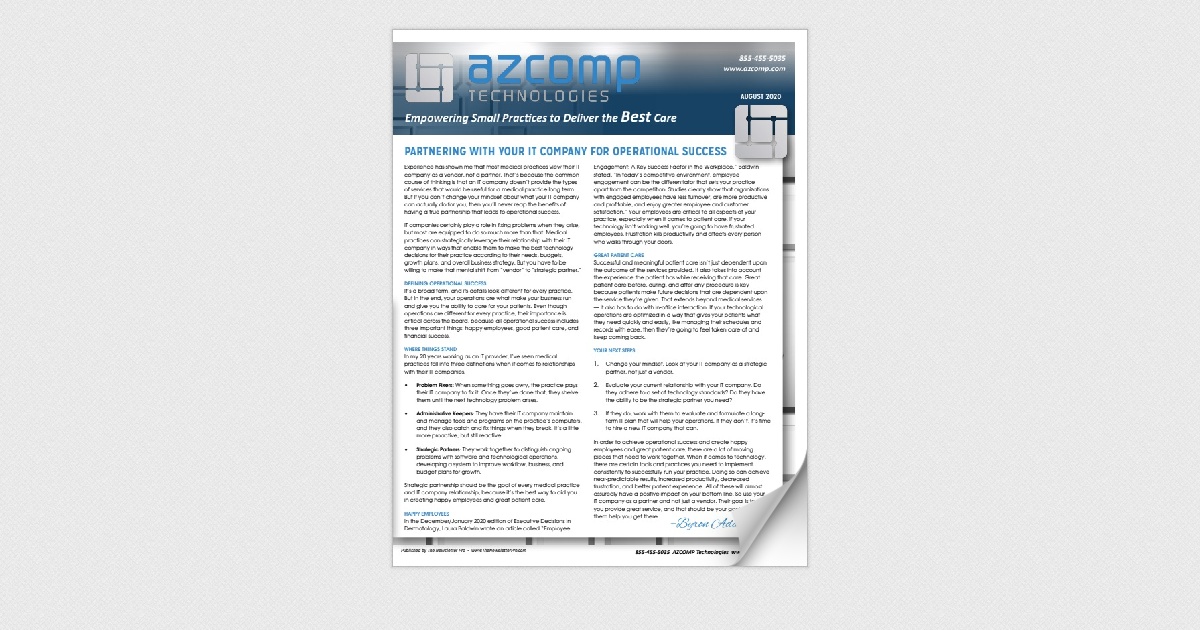 AZCOMP Technologies Medisoft - August 2020