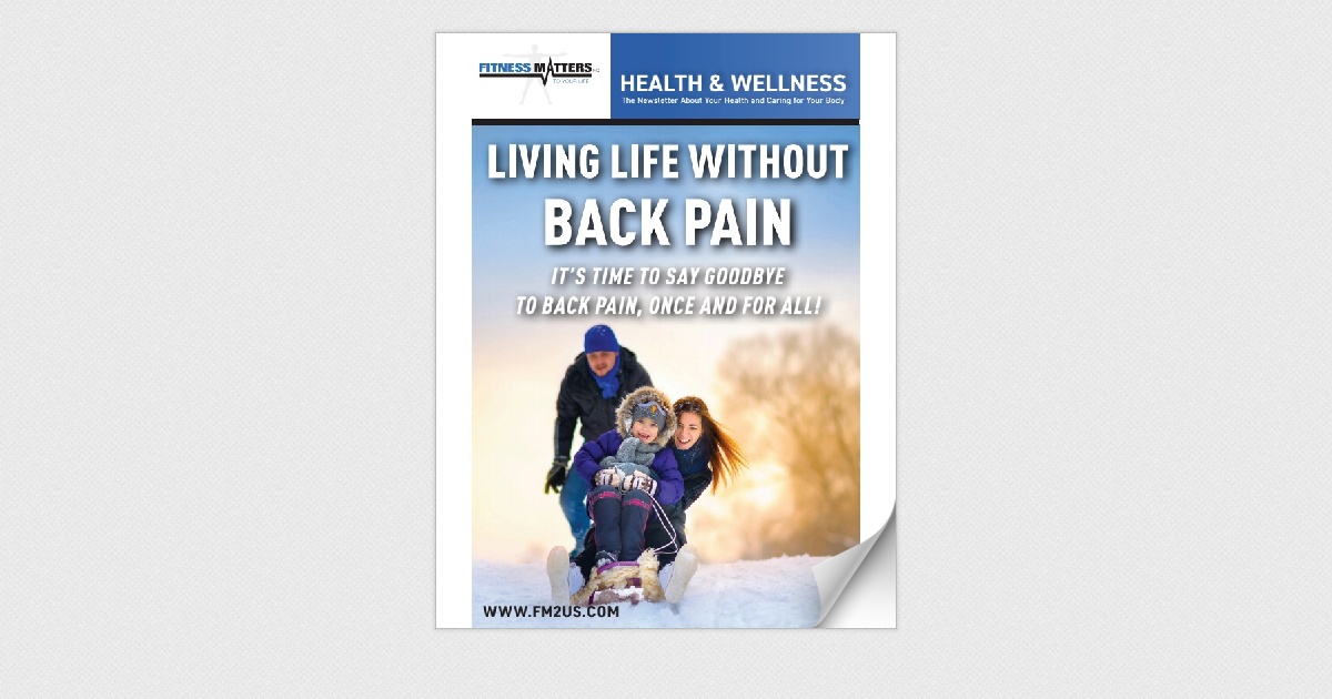 FitnessMatters_Living Life Without Back Pain