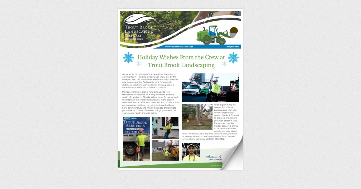 Trout Brook Landscaping December 2020
