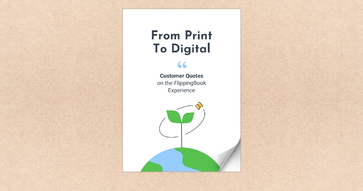 FlippingBook as a Sustainable Print Alternative