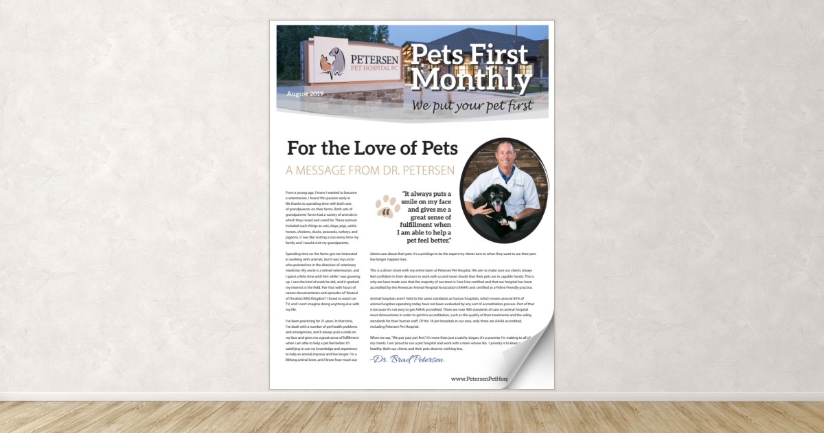 Petersen Pet Hospital August 2019