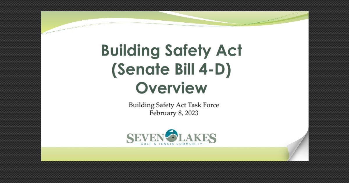 Building Safety Act Overview