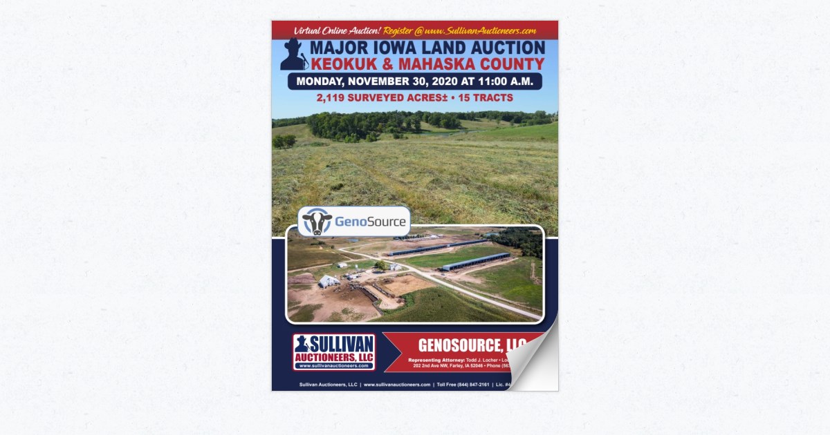 Major Iowa Land Auction