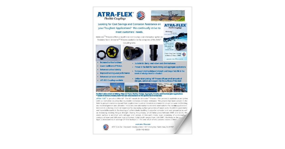 Corrosion Resistant Melonite Couplings Flyer