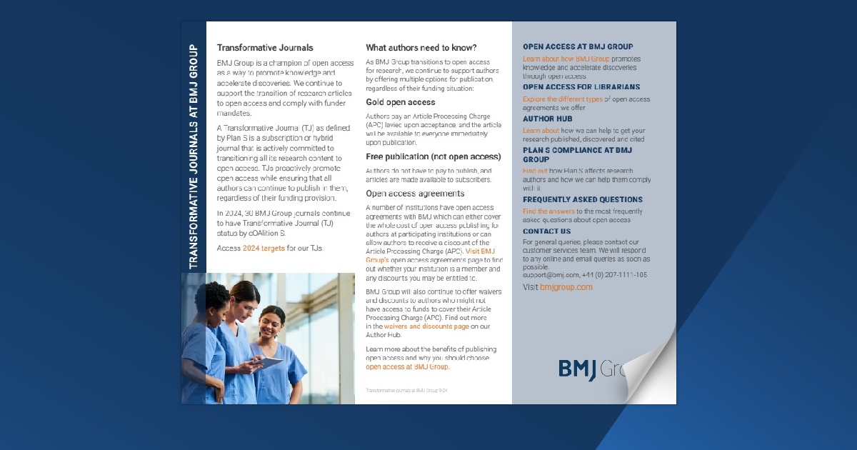 Transformative Journals at BMJ Group