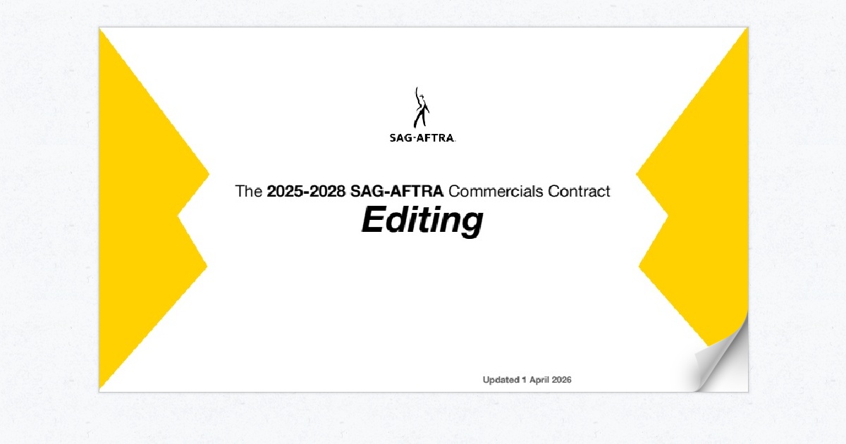 SAG-AFTRA Commercials Contract Editing - Page 46