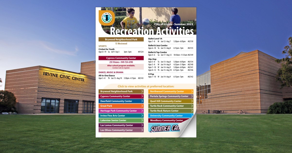 IUSD Recreation Newsletter Summer 2023