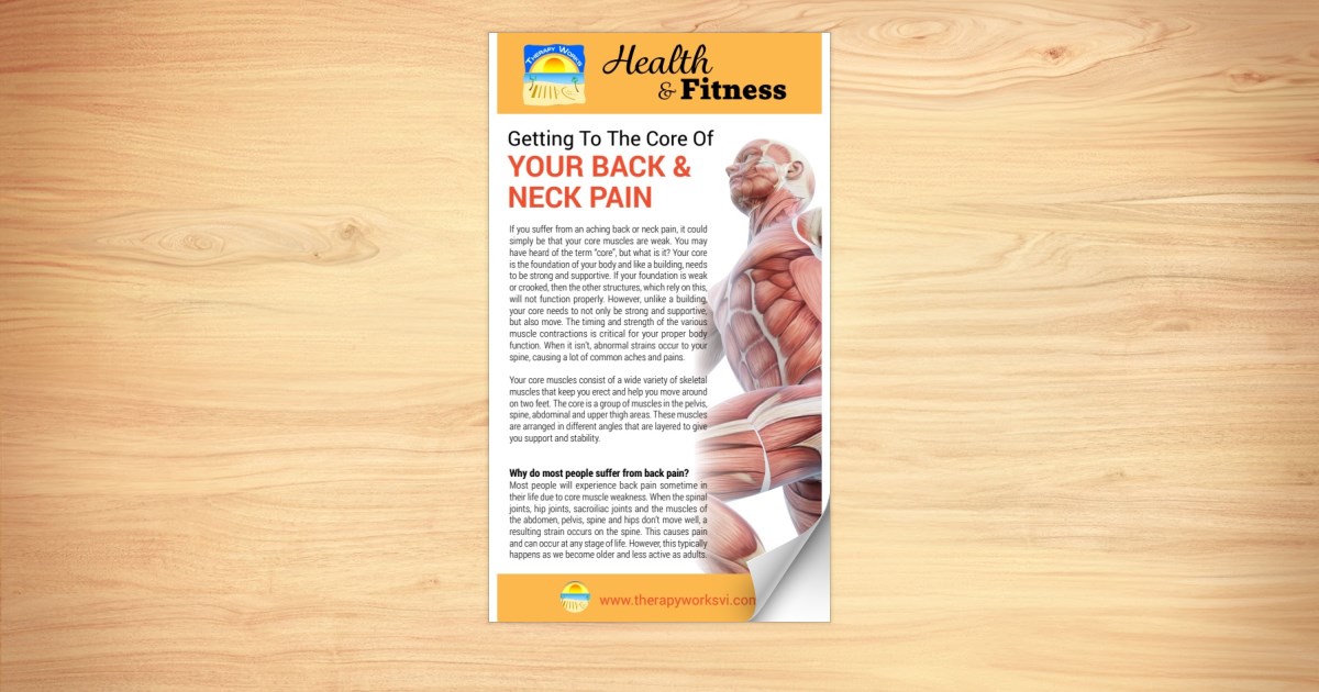 Getting To The Core Of Your Back Neck Pain