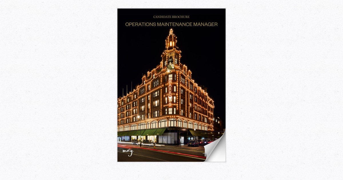 Harrods Operations Maintenance Manager