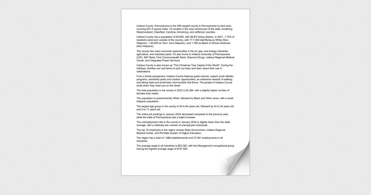 indiana-county-demographics