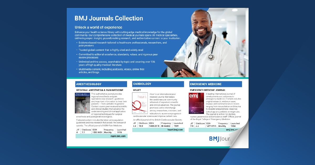 - BMJ Journals Collection brochure