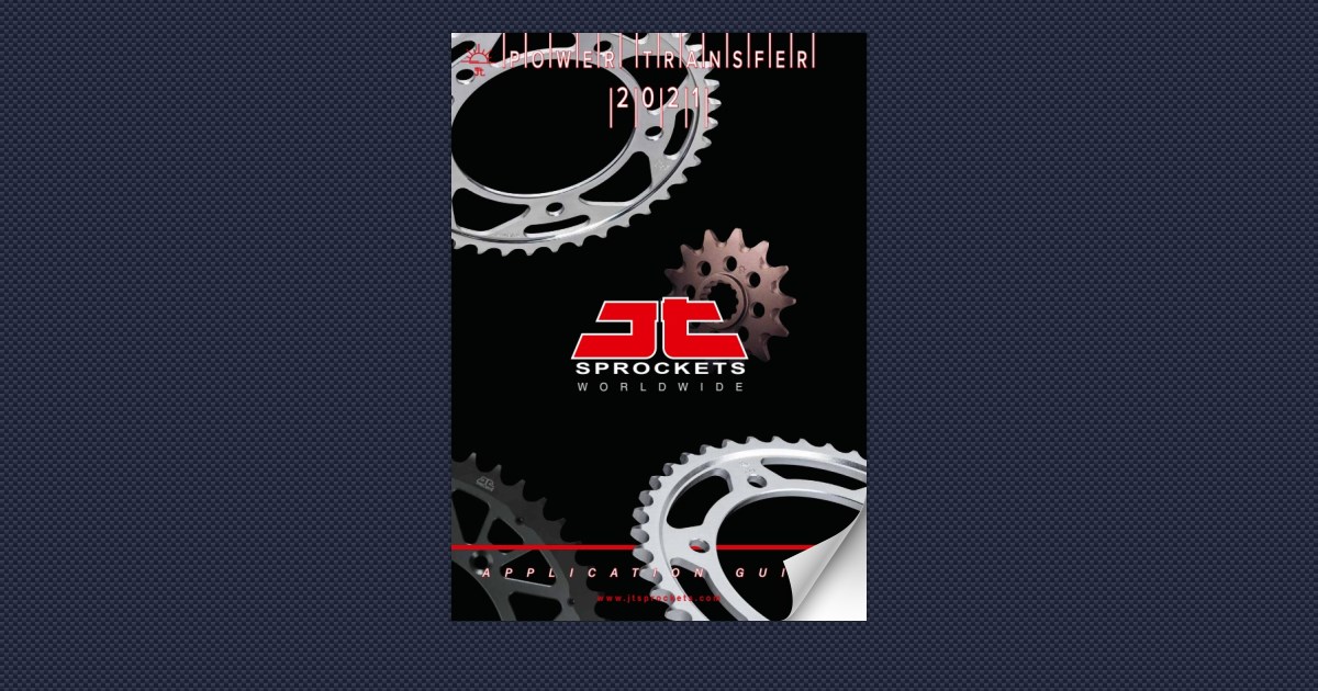 JT Sprockets Application Guide 2021