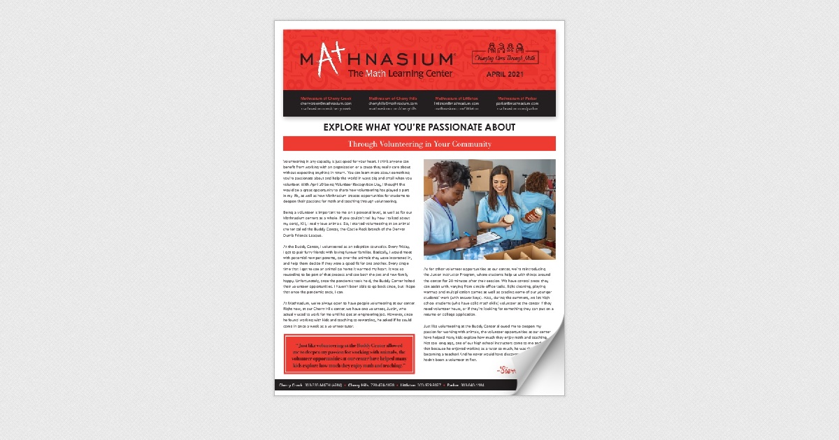 Mathnasium - April 2021