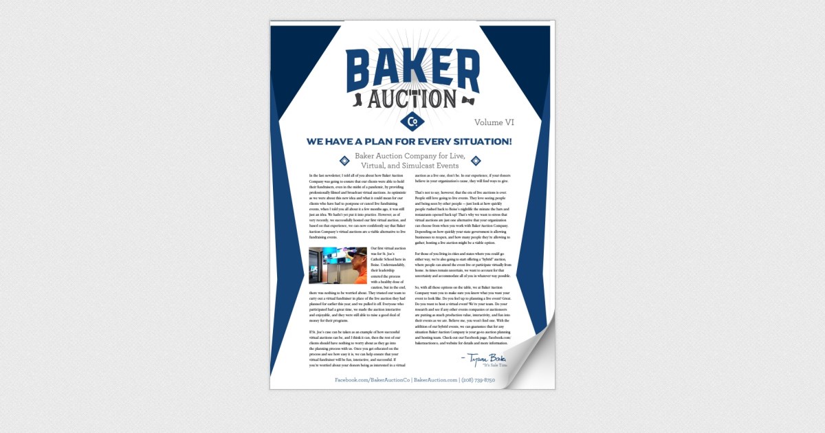 Baker Auction Volume VI