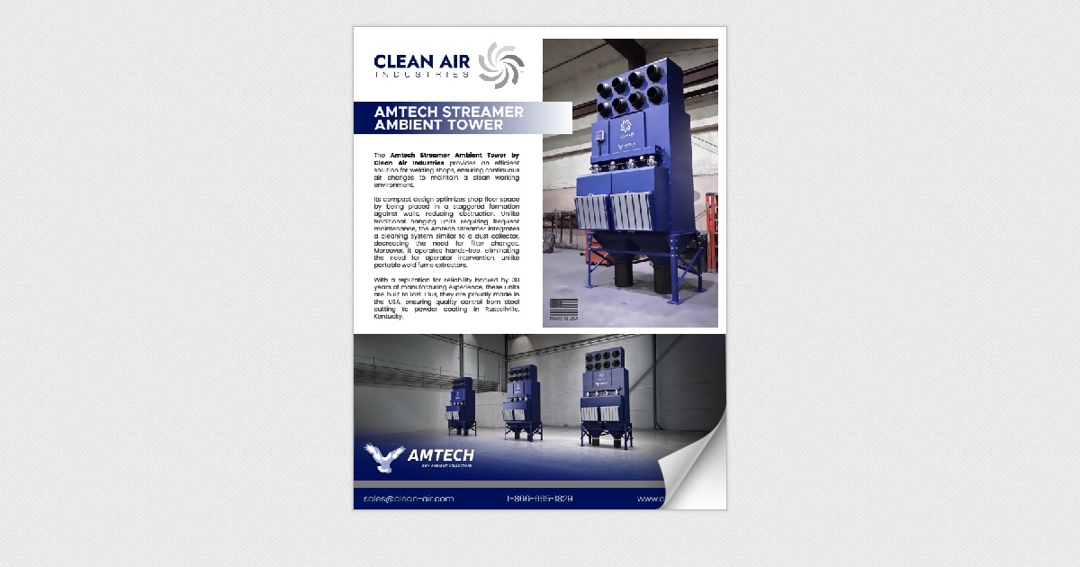 Amtech Streamer Ambient Towers by Clean Air Industries