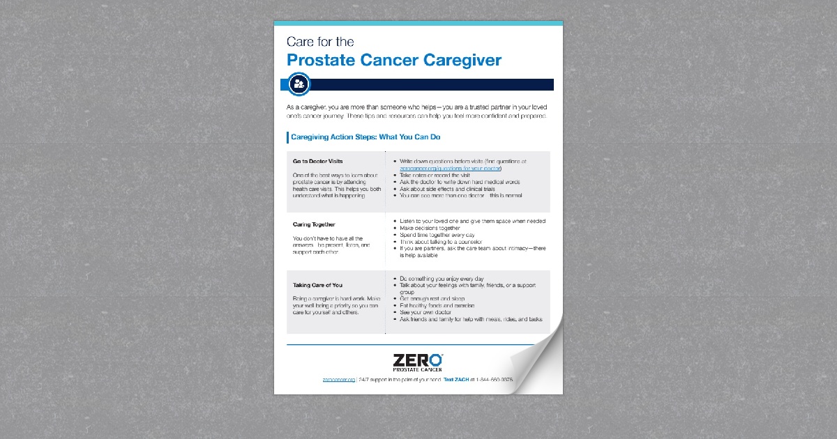 Care for the Prostate Cancer Caregiver: Tips and Resources