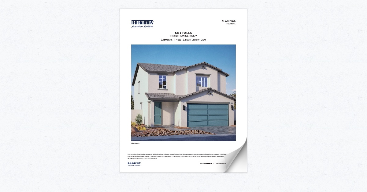 Sky Falls floor plans and features