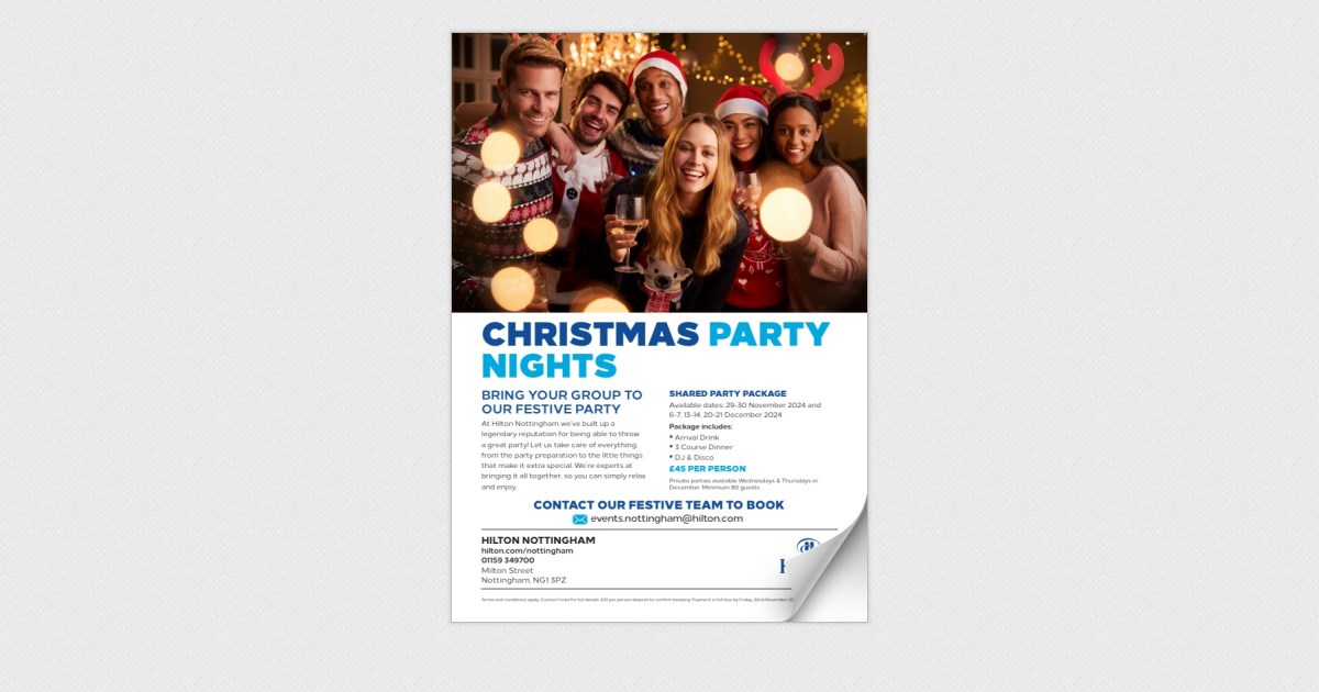 Hilton Nottingham Christmas Party 2024