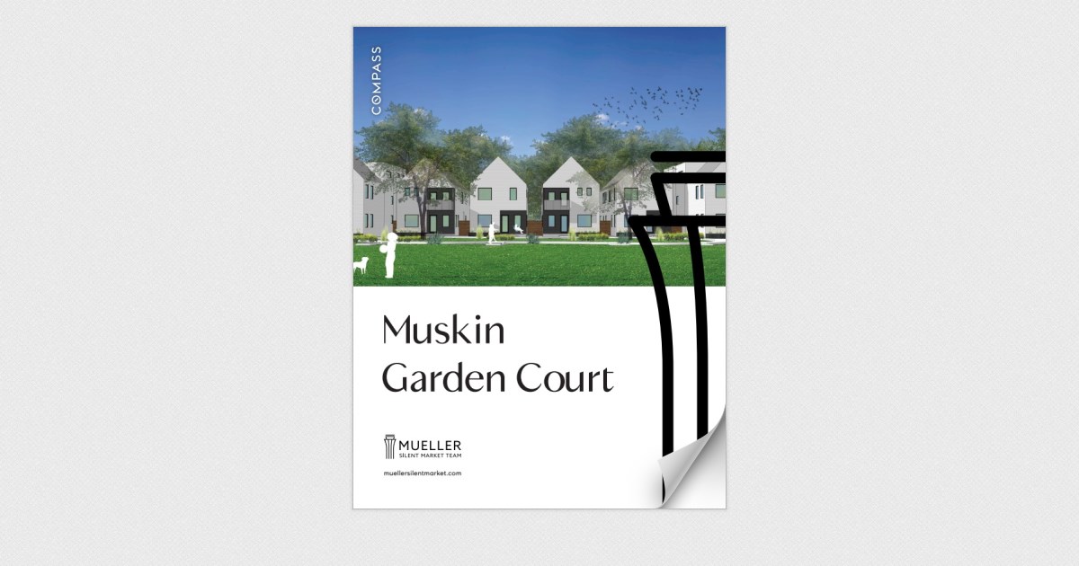 Muskin Company Row Home - Mueller Silent Market - Austin Homes