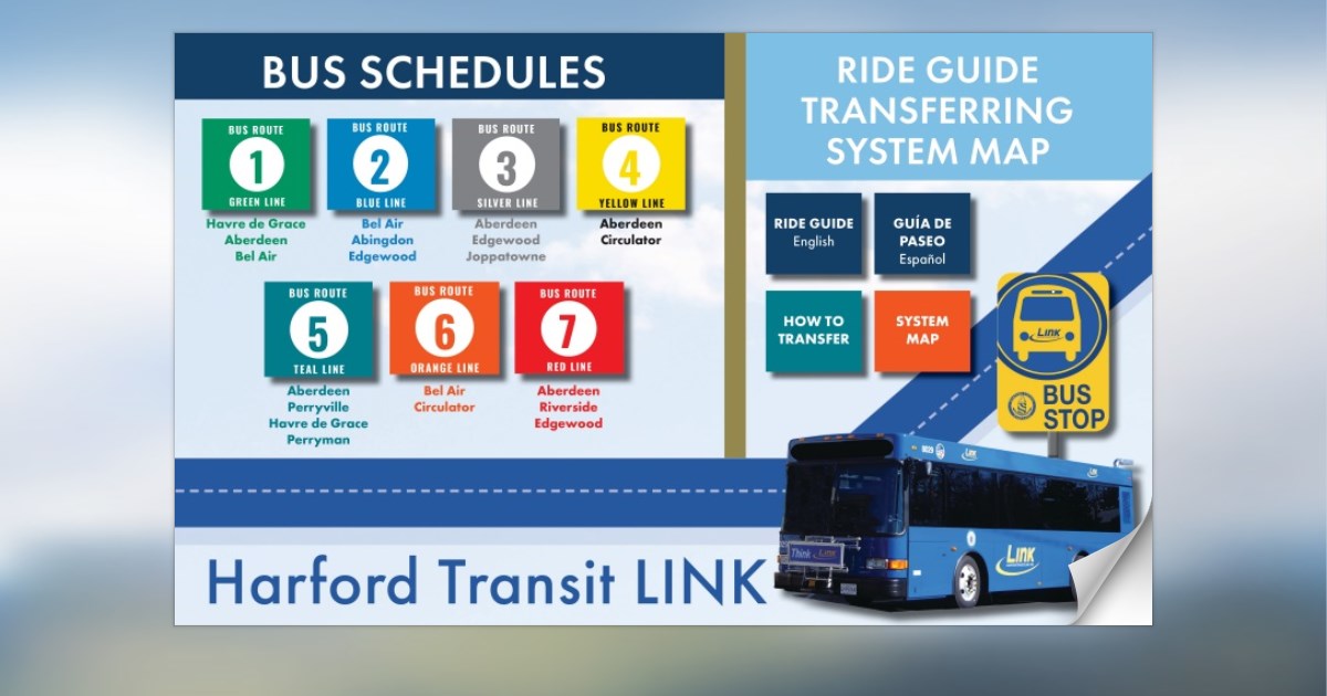 Transit Bus Route Schedule Harford Transit Link Bus Schedules & More