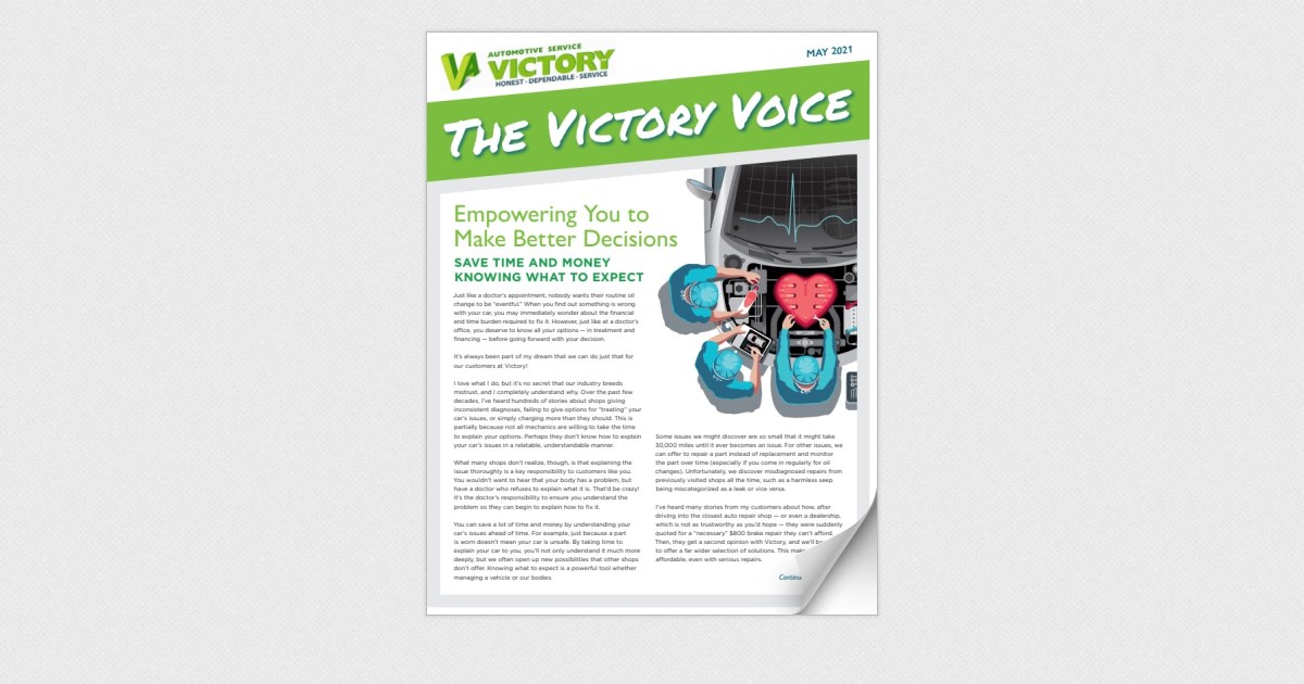 Victory Auto Service & Glass May 2021