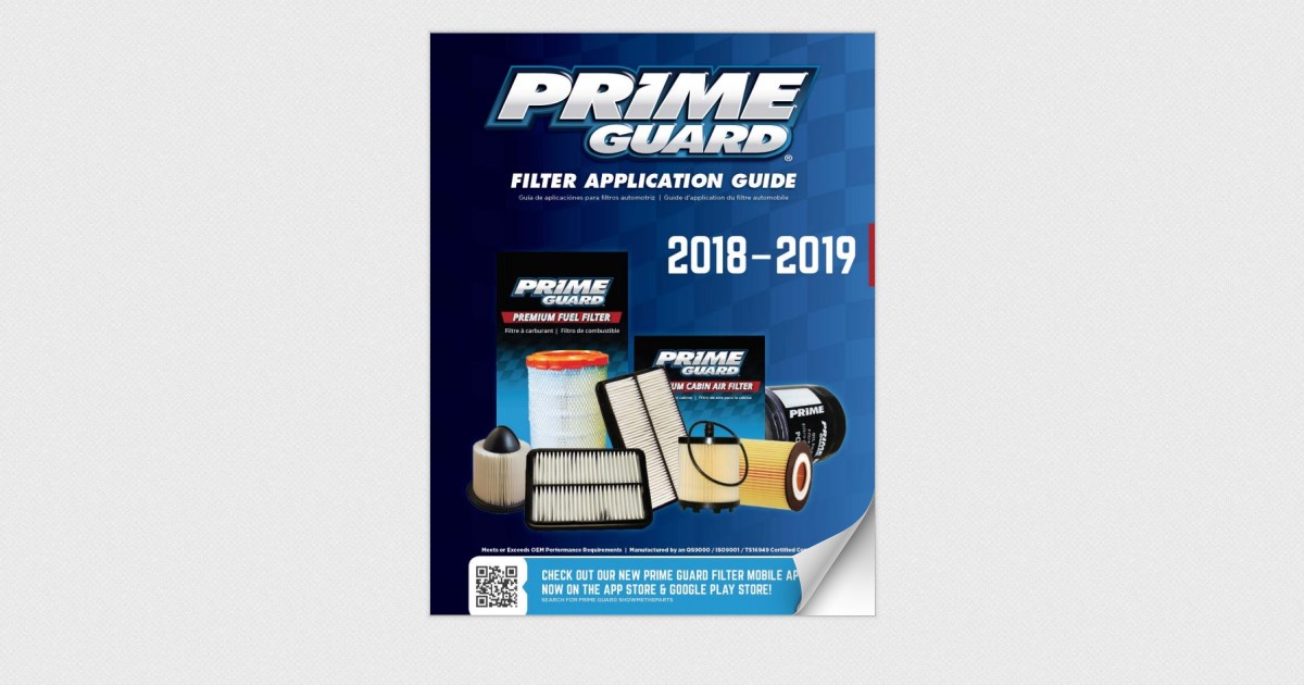 Prime Guard Filter Application Guide 20182019