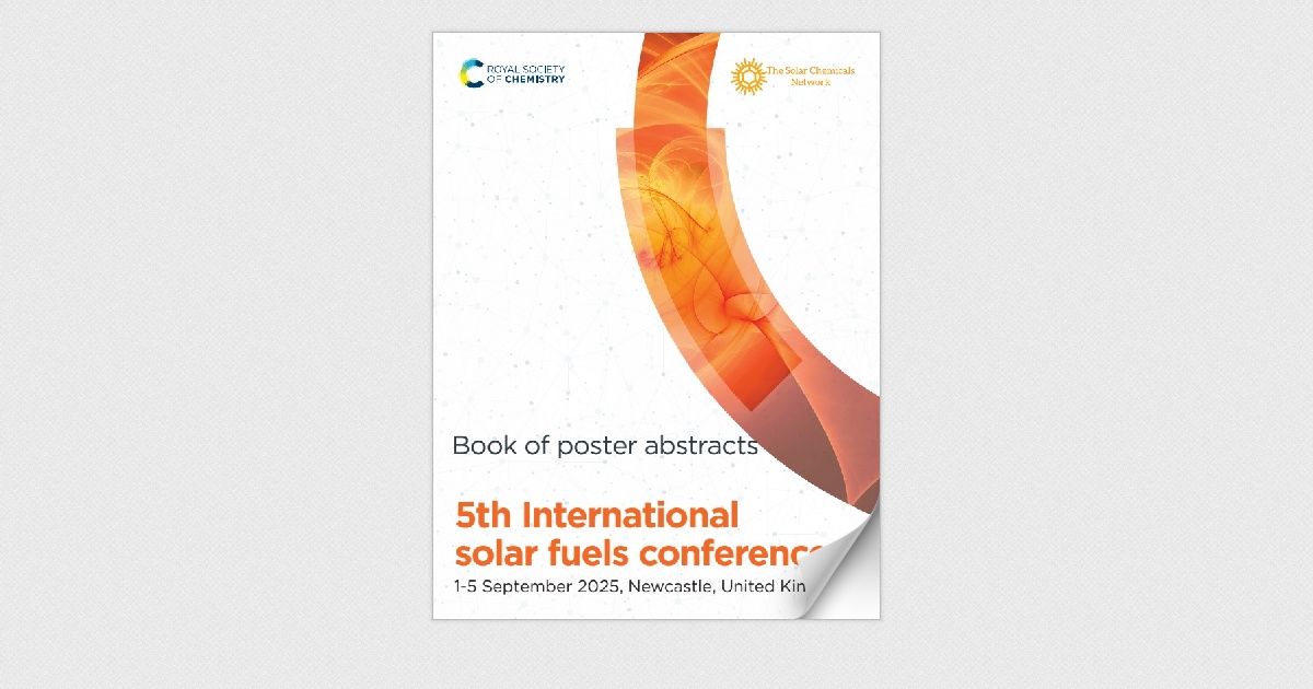 5th International solar fuels - Poster presentations