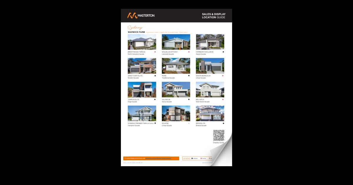 Display Homes Location Guide