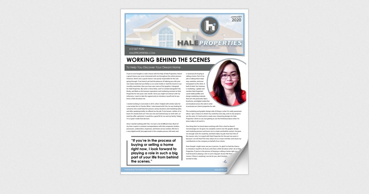 Hale Properties January 2020