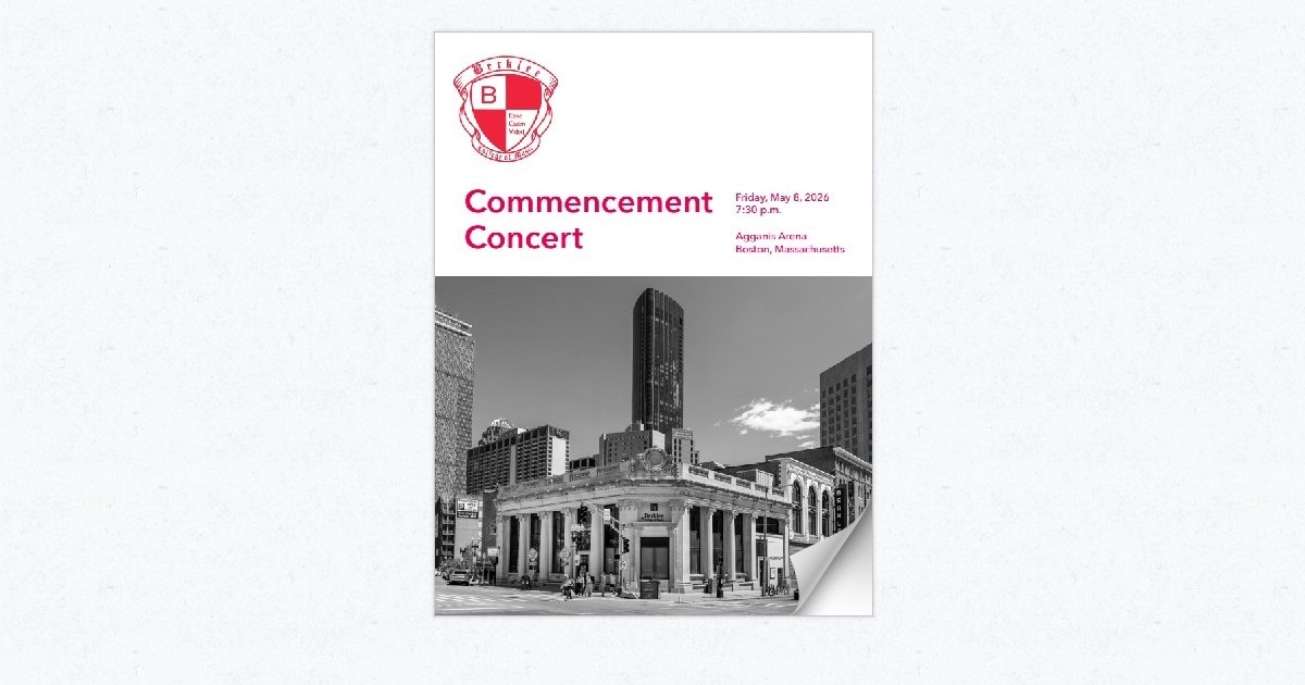 2026 Berklee College of Music Commencement Concert Program