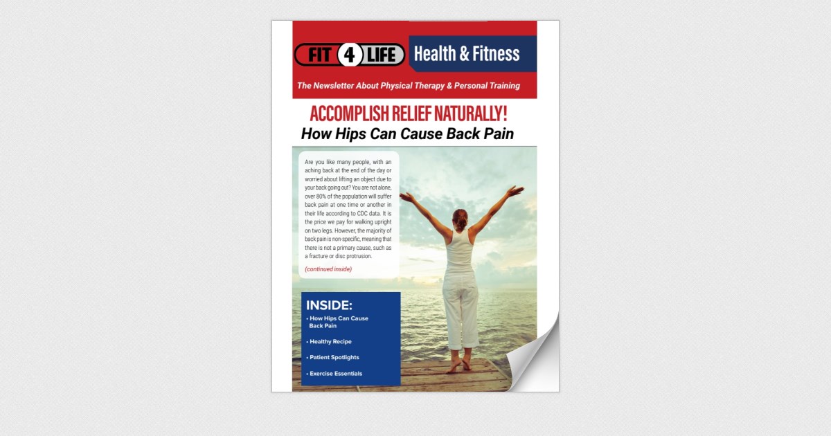 Fit 4 Life How Hips Can Cause Back Pain
