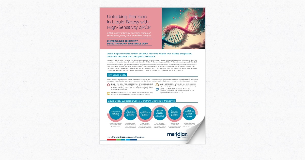 Meridian Liquid Biopsy - Unlocking Precision with HS qPCR