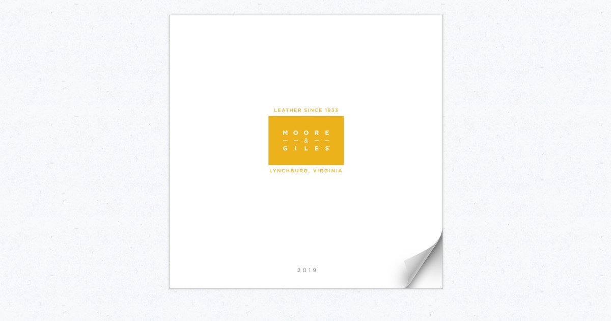 Moore & Giles Retail Catalog 2019