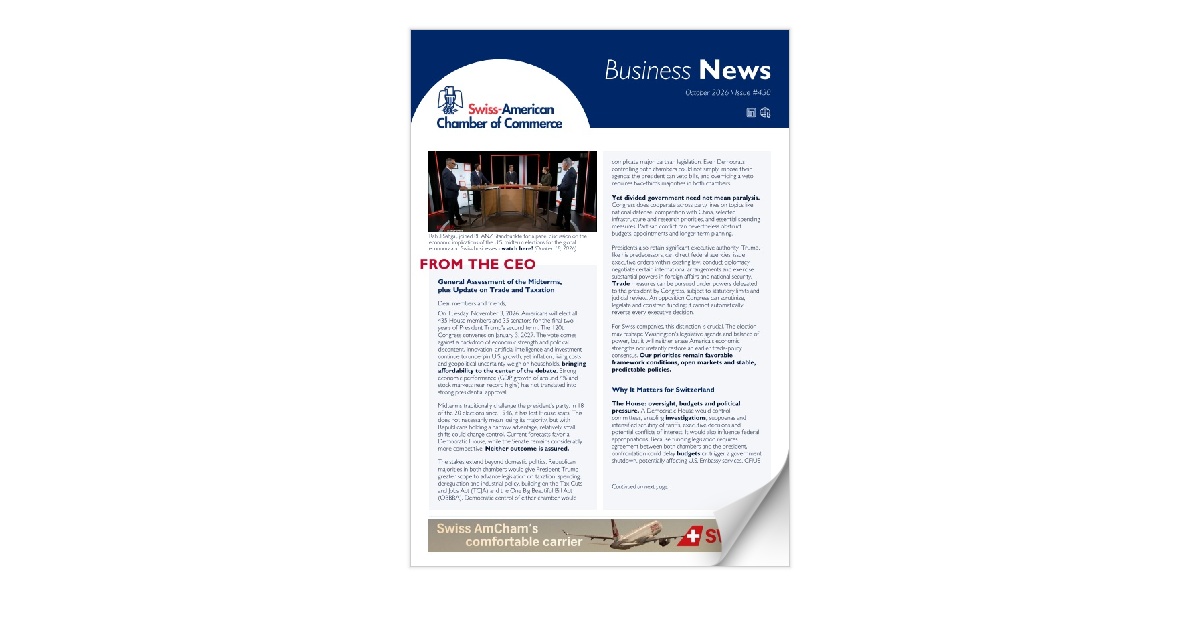 Swiss AmCham Newsletter October\ Issue #430