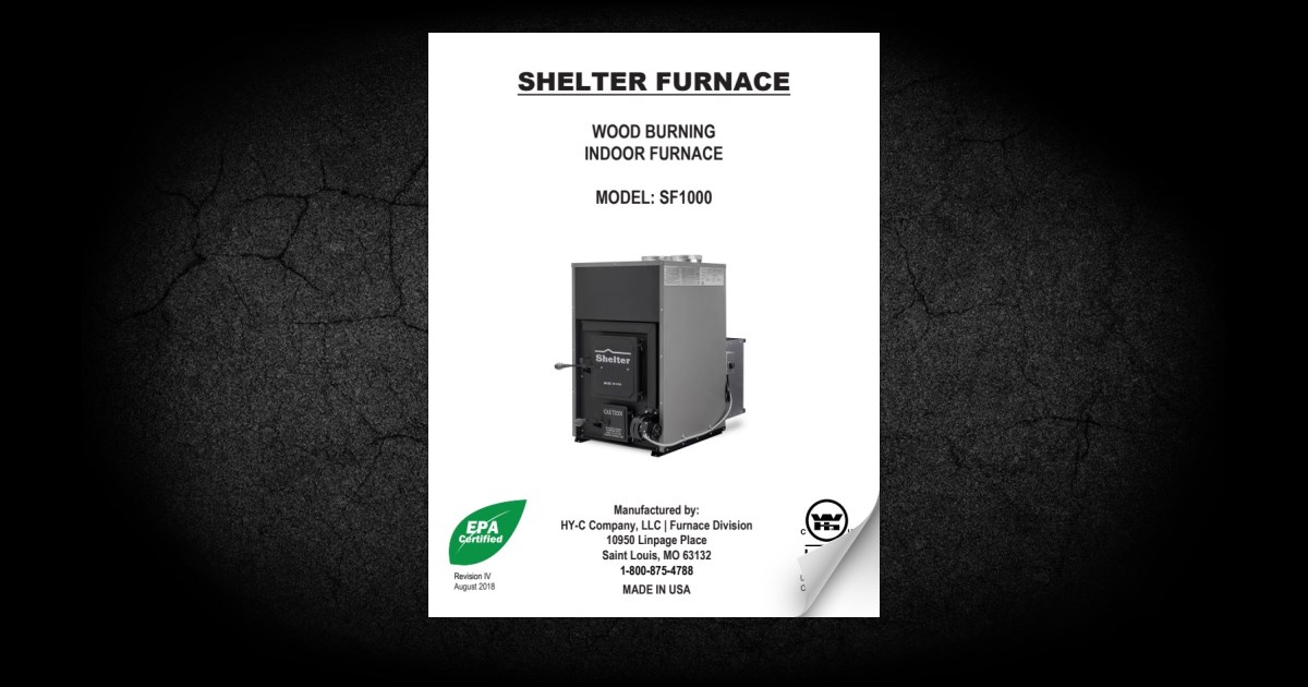 SF1000 Operator Manual | 8.2018