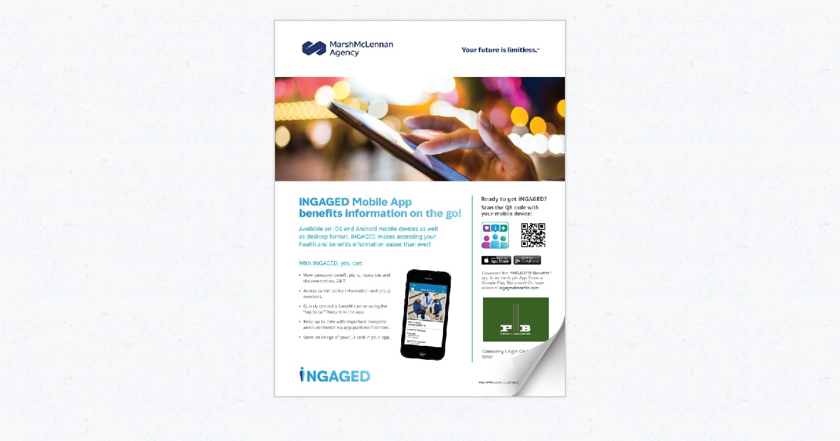 iNGAGED App Flyer
