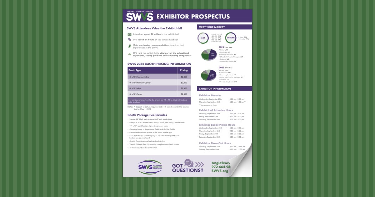 SWVS 2024 Booth Prospectus