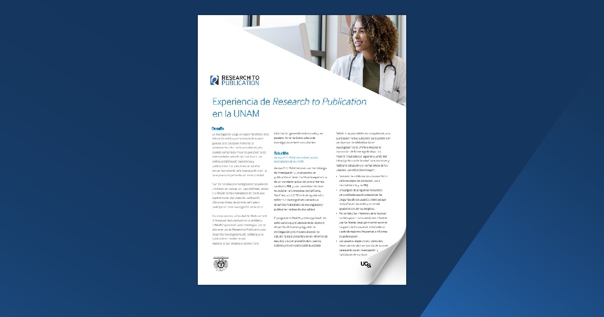 - Research to Publication white paper UNAM -external - SP