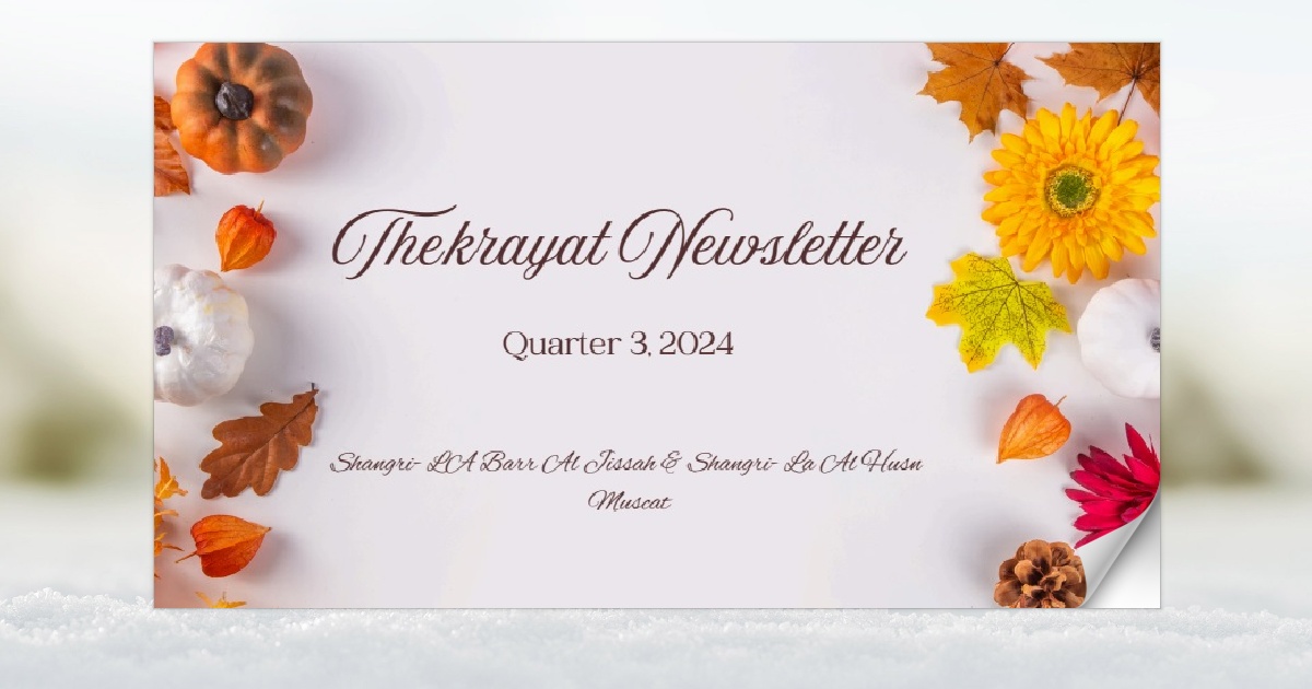 Newsletter Q3