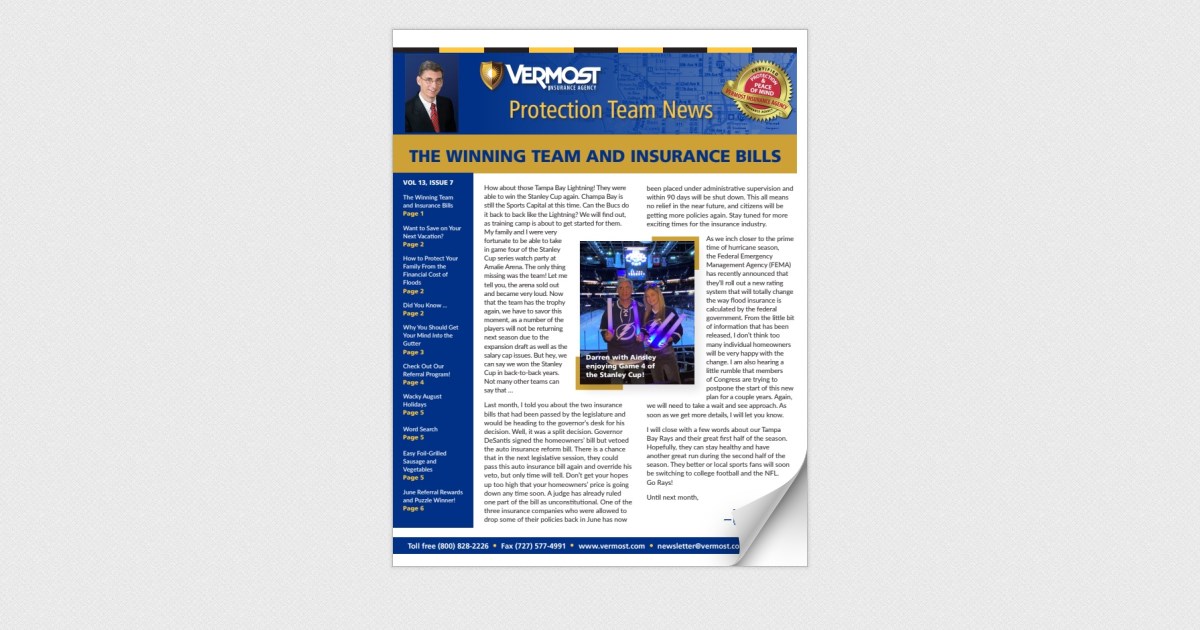 Vermost Insurance Agency August 2021