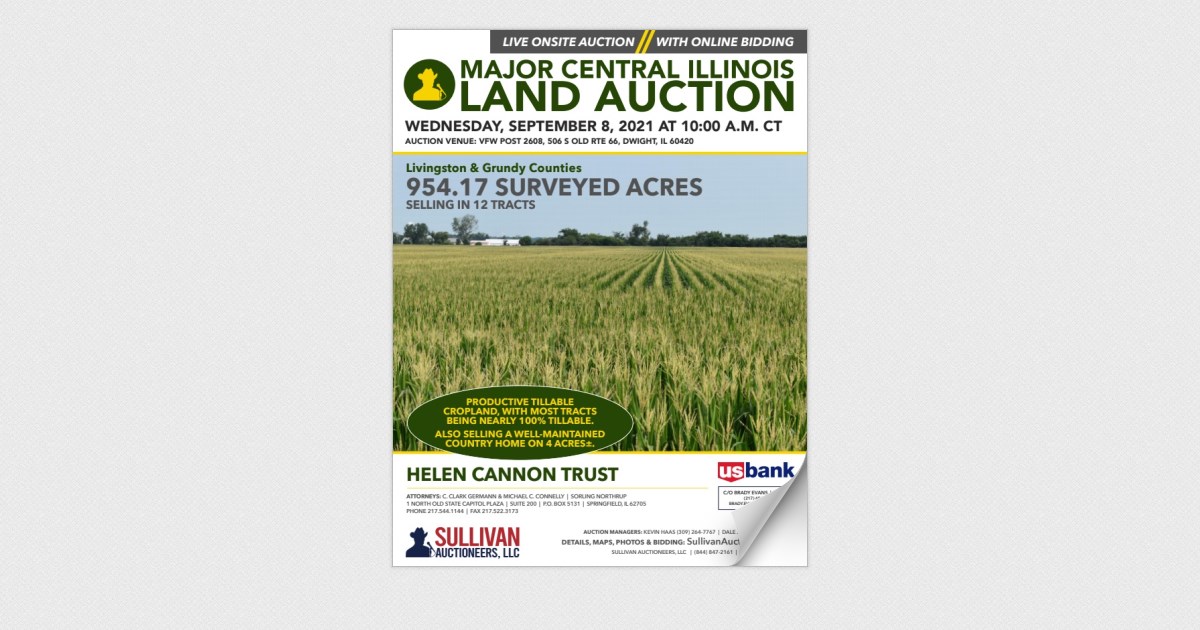 Major Central Illinois Land Auction